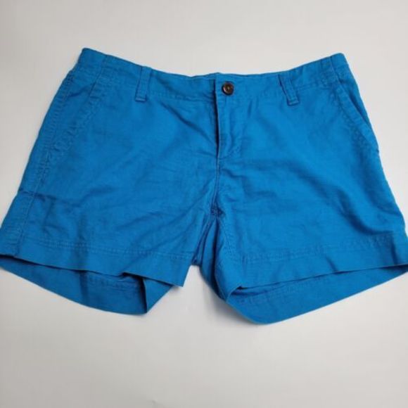 The North Face Women's Size 2 Linen Blend Blue Shorts‎ 30x4 - Picture 1 of 6
